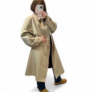 Vintage 90s Tan Trench Coat